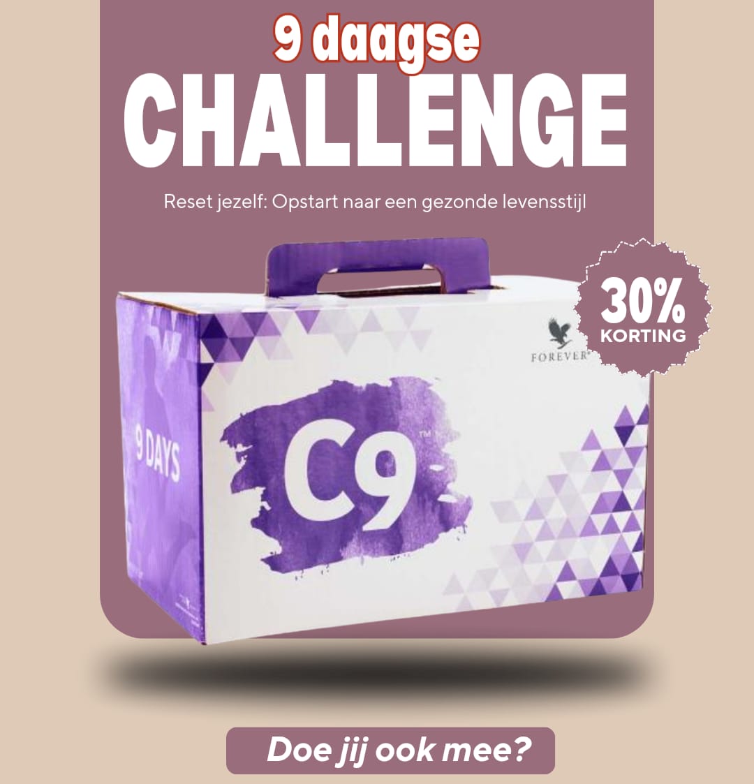 9-daagse C9 Challenge — reset jezelf: opstart naar een gezonde levensstijl